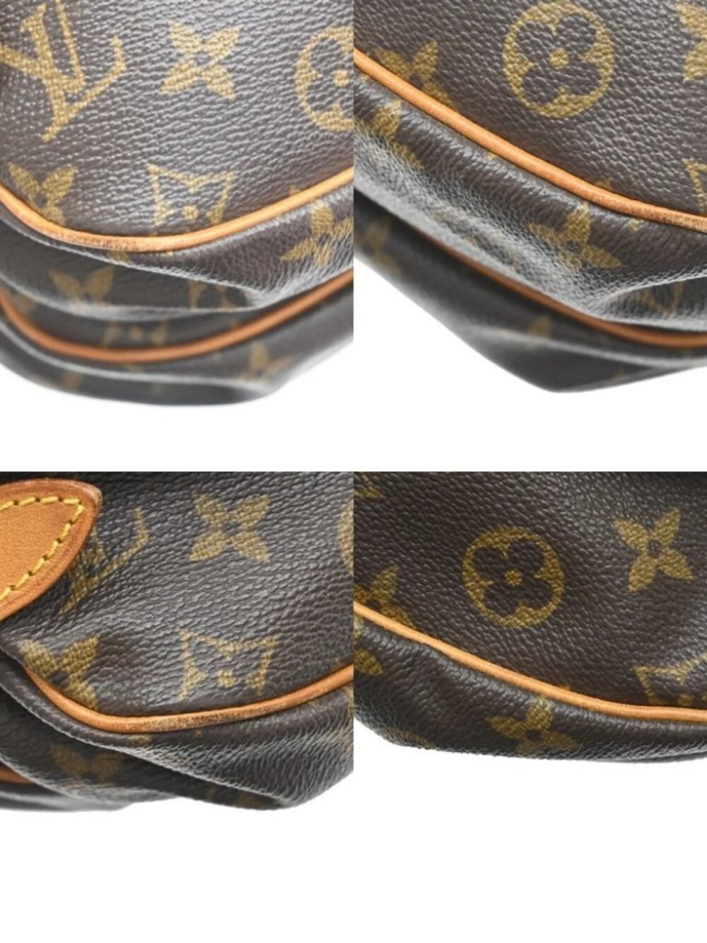 LOUIS VUITTON Logo Saumur 30 Shoulder Bag Monogram Leather Brown - Picture 7 of 14